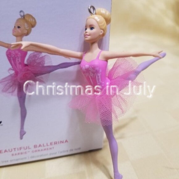 Hallmark 2024 Beautiful Ballerina Barbie Christmas Ornament - Picture 1 of 2